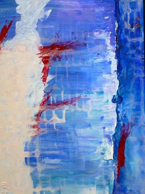 Colombian Artist in Santa Barbara, California. Abstract Paintings.